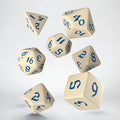 Set de dés - Runique Classique - Beige & Bleu