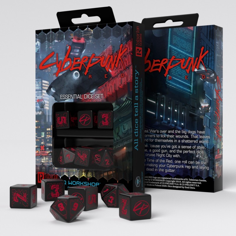 Set de dés - Cyberpunk Red - Les Essentiels De Night City (6)