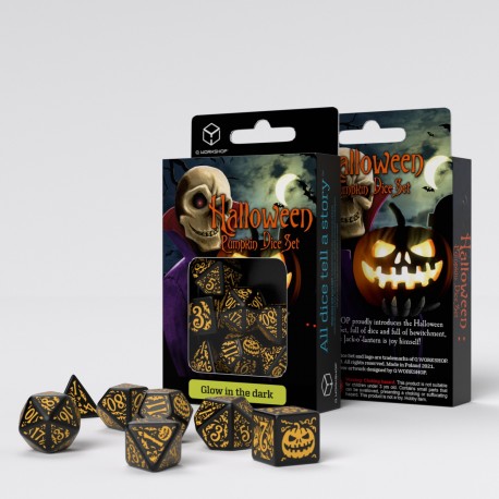 Set de dés - Citrouille D'Halloween - Jack OLantern
