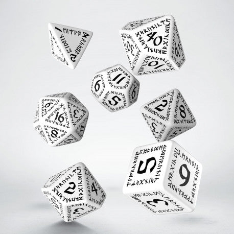 Set de dés - Runique - Blanc & Noir