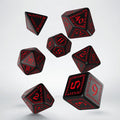 Set de dés - Runique - Noir & Rouge