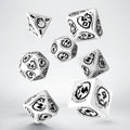 Set de dés - Dragons - Blanc & Noir