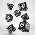 Set de dés - Dragons - Noir & Blanc