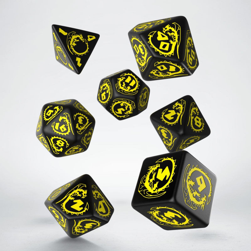 Set de dés - Tueur De Dragons - Noir & Jaune