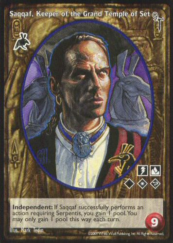 Saqqaf, Keeper of the Grand Temple of Set [FN set] - VTES CCG