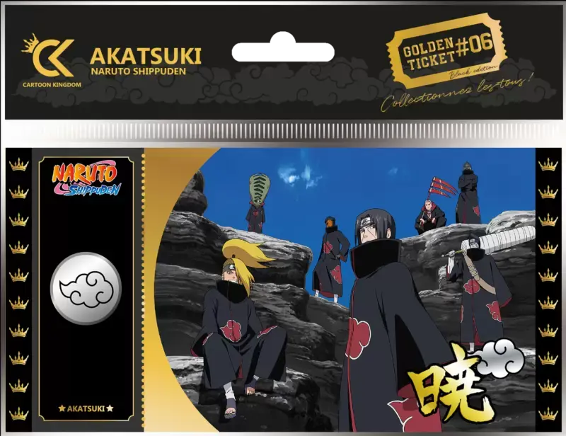Ticket d'Or numéroté [Naruto Shippuden] Akatsuki