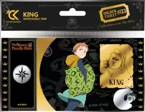 Ticket d'Or numéroté [The Seven Deadly Sins] King