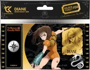 Ticket d'Or numéroté [The Seven Deadly Sins] Diane