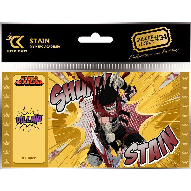Ticket d'Or [My Hero Academia] Stain