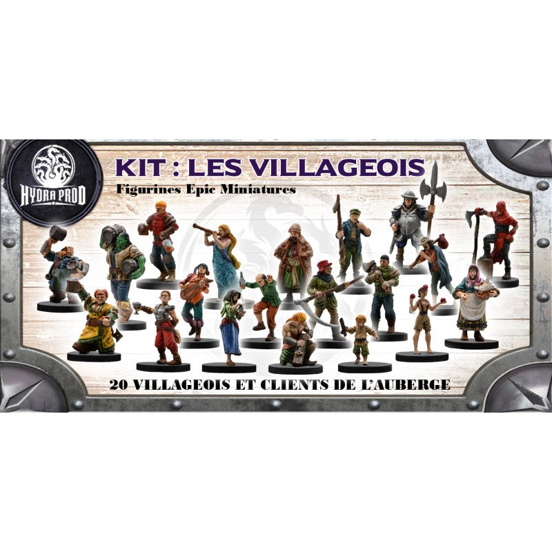 Figurines JdR à peindre - Les Villageois