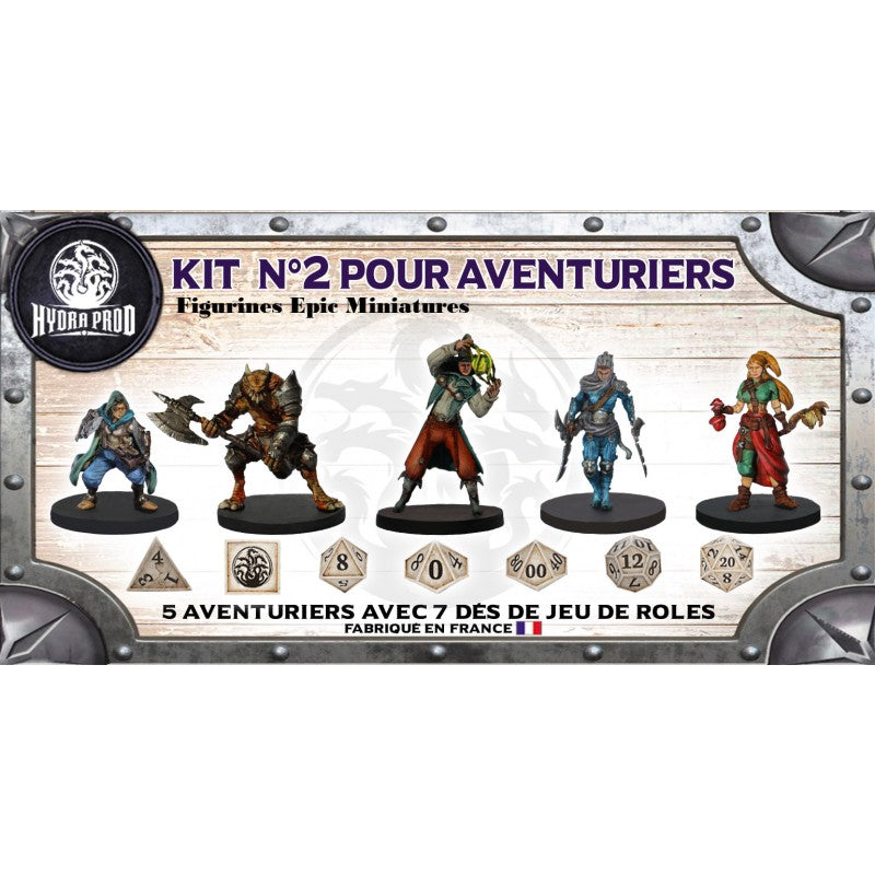 Figurines JdR à peindre - Kit Aventuriers N°2 - Epic Miniatures - NEUF
