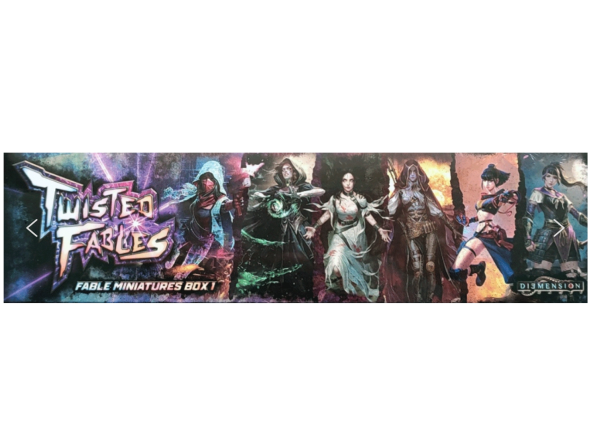 6 figurines Twisted Fables à peindre - Box 1
