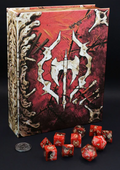 Coffret-Livre de 10 dés: thème Barbare (Fury) - Dice Tomes