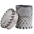 Gobelet à dés "Peau de Dragon Blanc" en cuir véritable