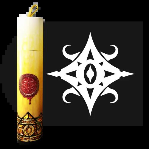 Étui-tube pour Dés, style Bougie "Étoile d’Azathoth"