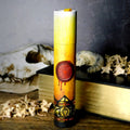 Étui-tube pour Dés, style Bougie "Signe Jaune"
