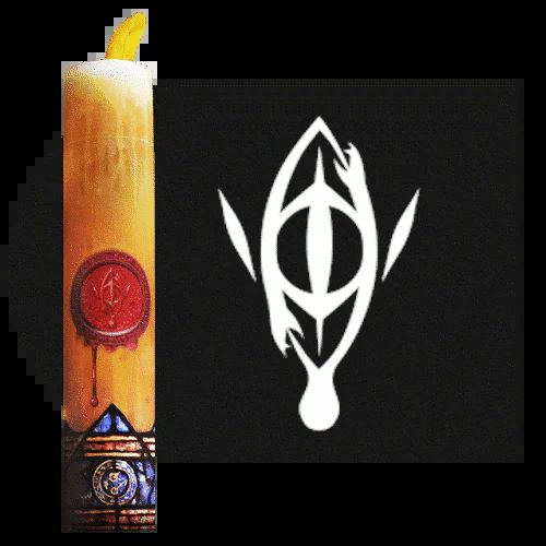 Étui-tube pour Dés, style Bougie "Œil du Voyant"