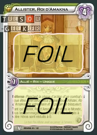 Allister, Roi d'Amakna FOIL [Amakna 40/162 WAKFU]