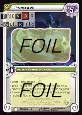 Démon XVIII FOIL [Astrub 37/162 WAKFU]
