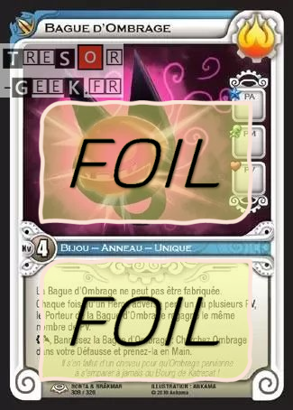 Bague d'Ombrage FOIL [Bonta & Brâkmar 309/320 WAKFU]