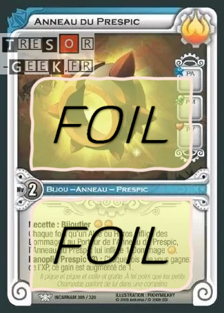 Anneau du Prespic FOIL [Dofus Collection 85/100 WAKFU]