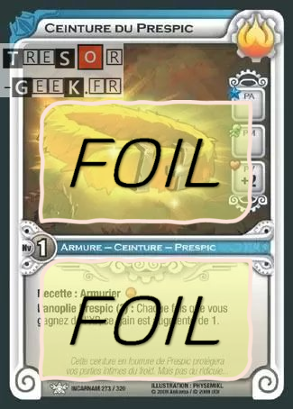 Ceinture du Prespic FOIL [Dofus Collection 87/100 WAKFU]