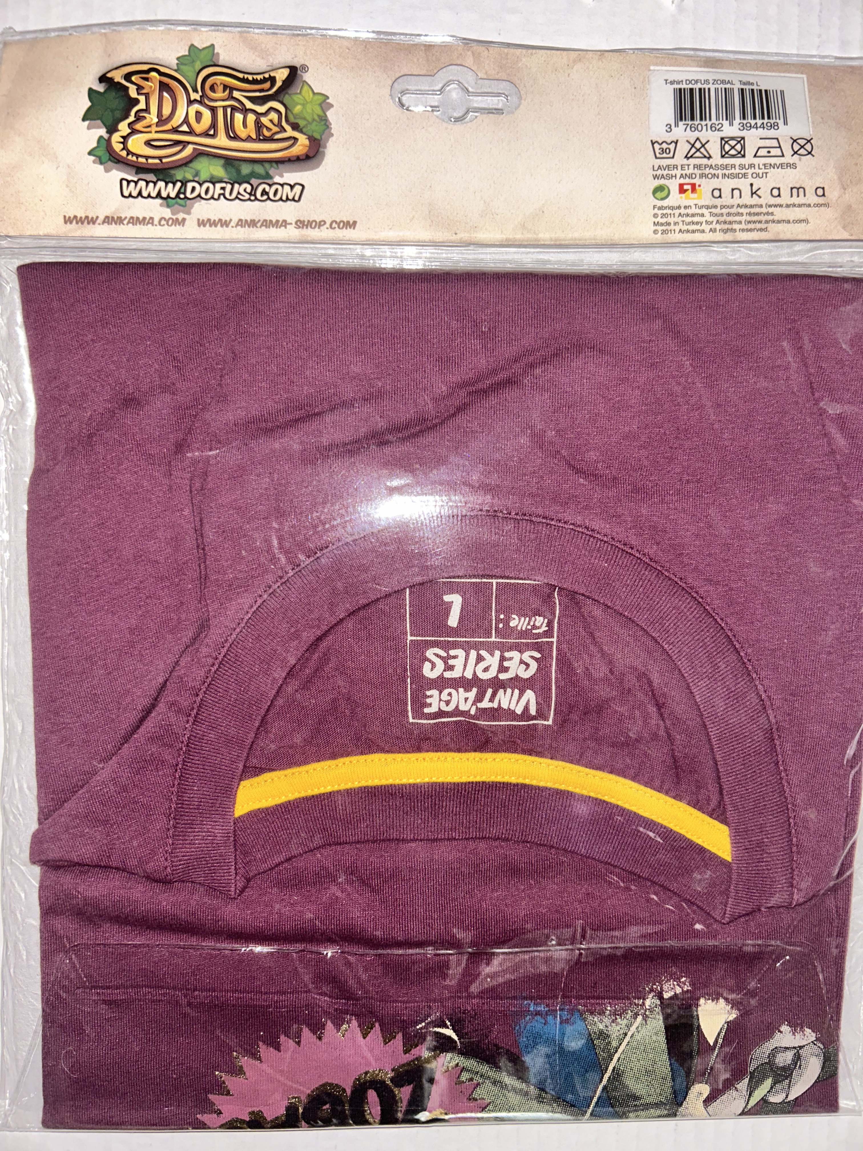 T-Shirt Dofus Zobal H/F taille L - Ankama Vint'age Series