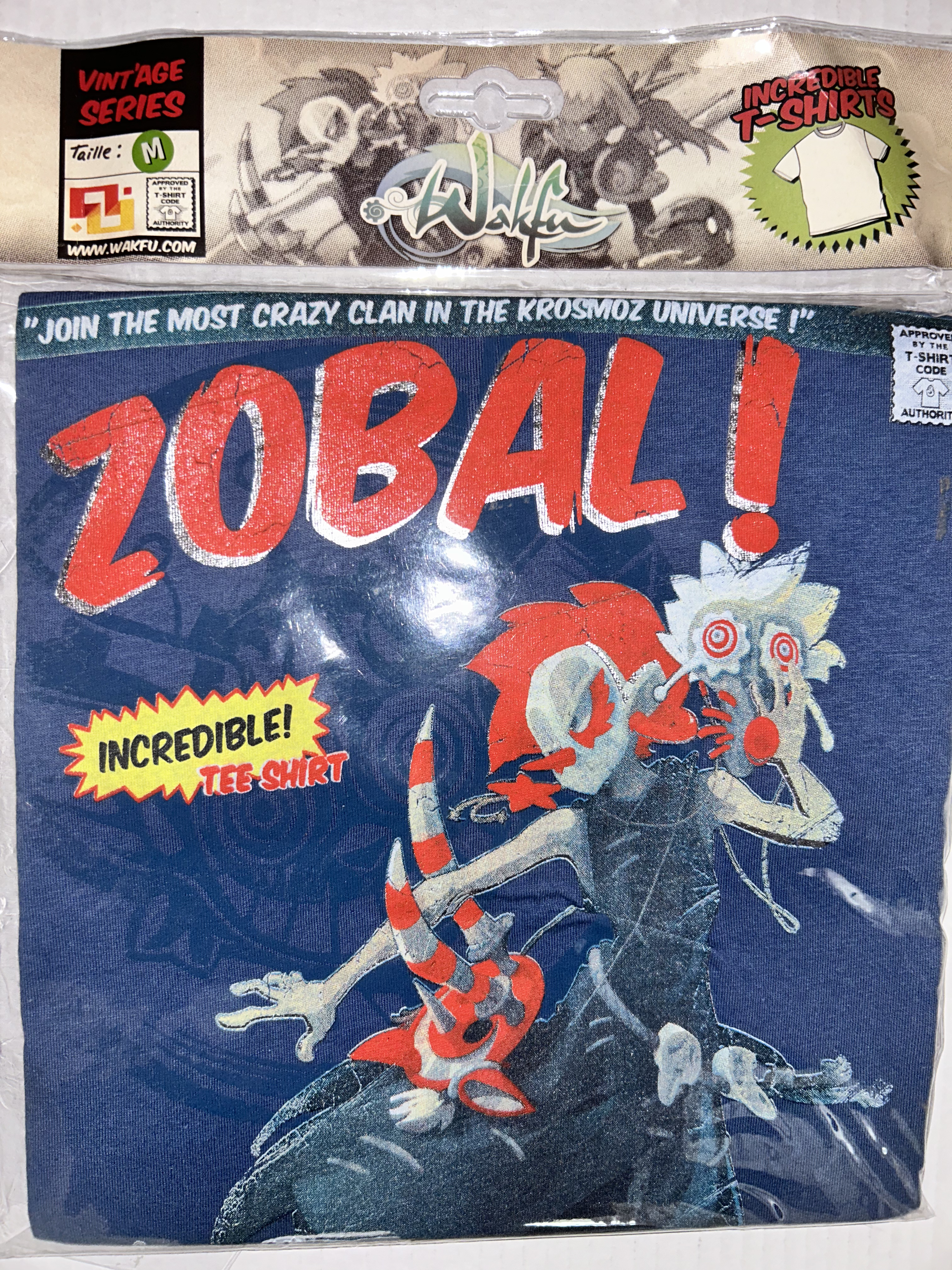 T-Shirt Wakfu Zobal H/F taille M - Ankama Vint'age Series