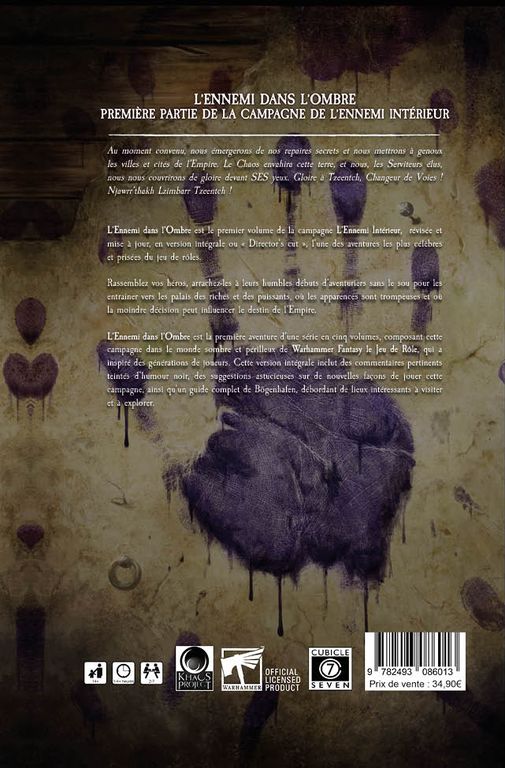 L'Ennemi dans l'Ombre JDR Warhammer 4