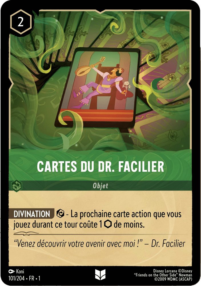 Carte du Dr. Facilier 101/204 - Lorcana S1 FR