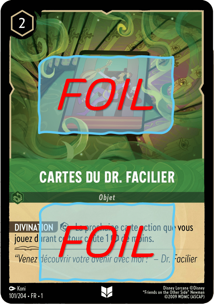 Cartes du Dr. Facilier FOIL [101/204 FR 1]