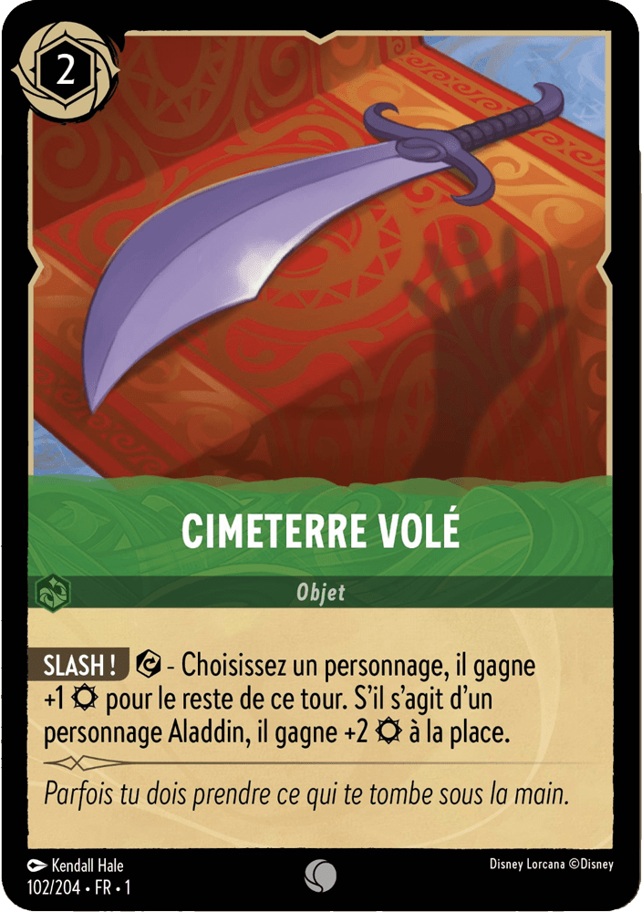 Cimeterre volé 102/204 - Lorcana S1 FR