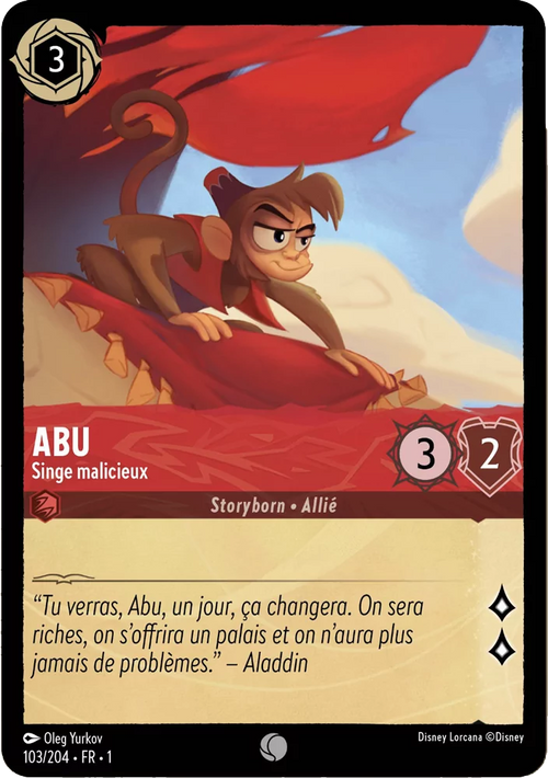 Abu - Singe malicieux 103/204 - Lorcana S1 FR