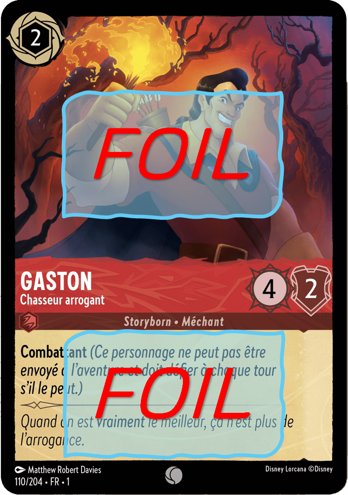 Gaston - Chasseur arrogant FOIL [110/204 FR 1]