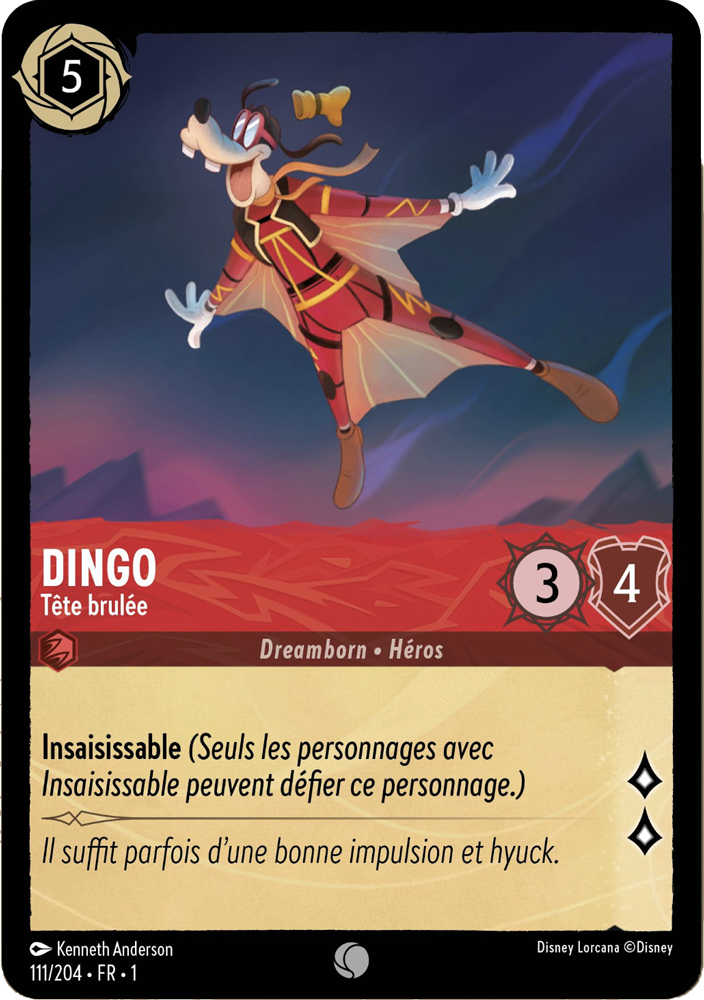 Dingo - Tête brulée 111/204 - Lorcana S1 FR