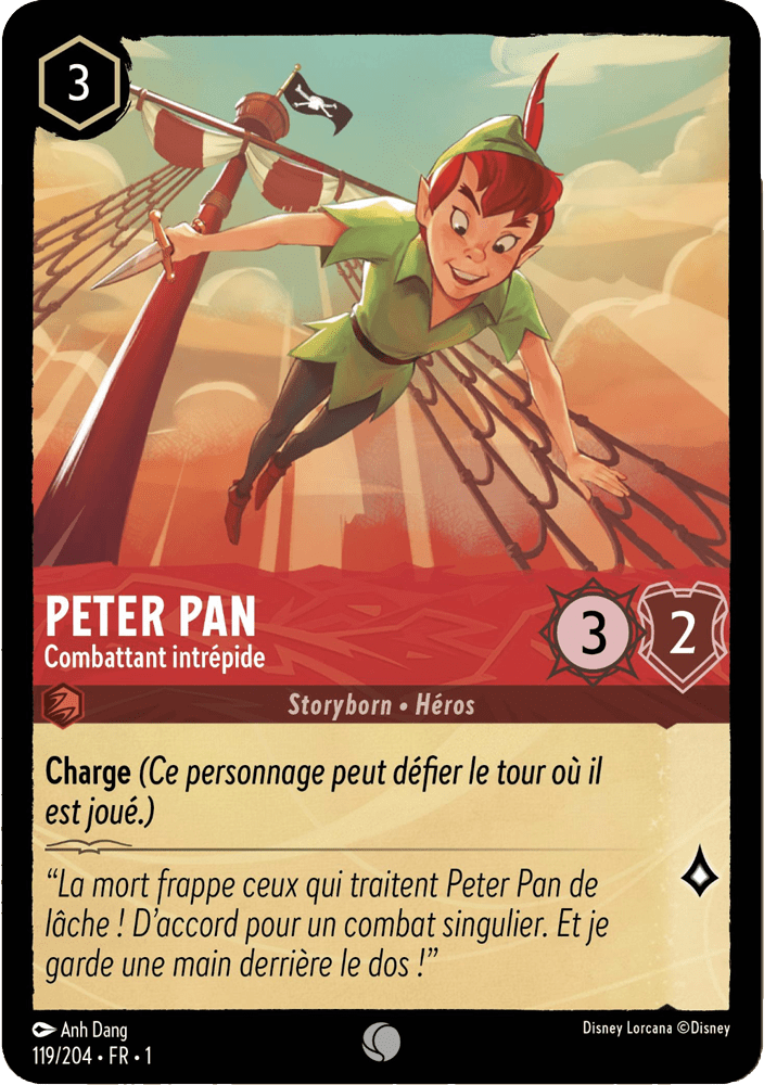 Peter Pan - Combattant intrépide 119/204 - Lorcana S1 FR