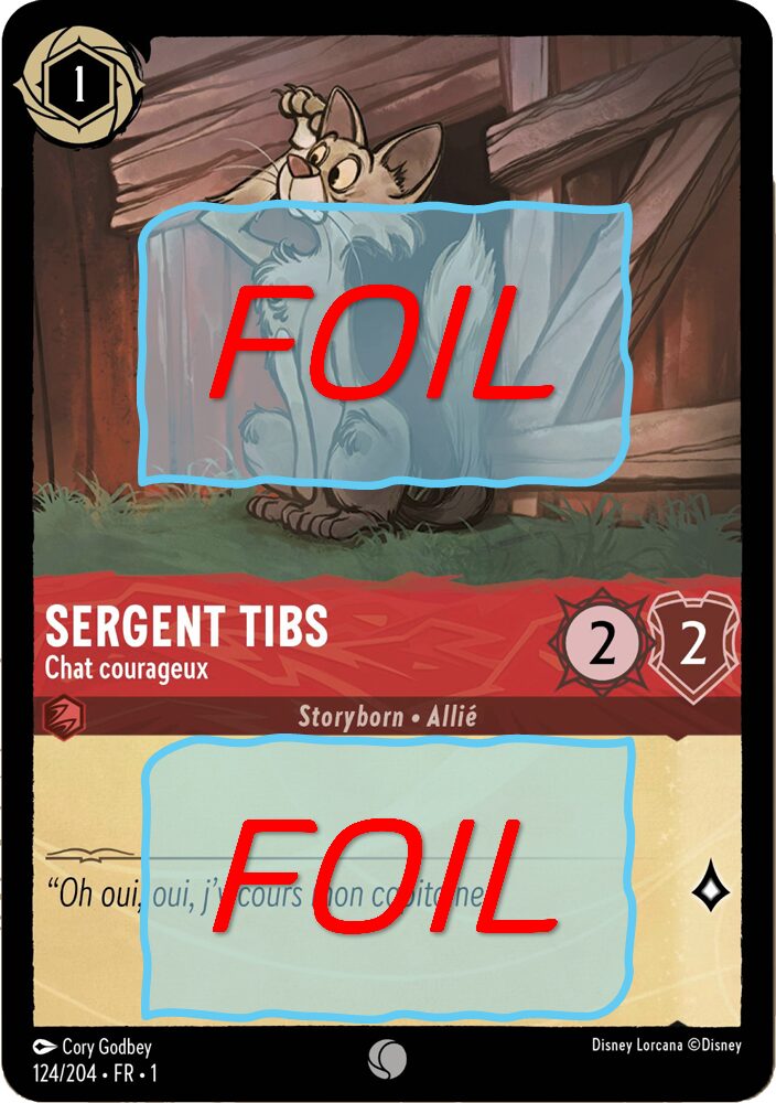 Sergent Tibs - Chat courageux FOIL [124/204 FR 1]