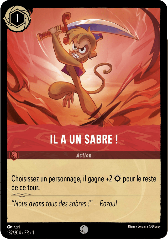 Il a un sabre 132/204 - Lorcana S1 FR