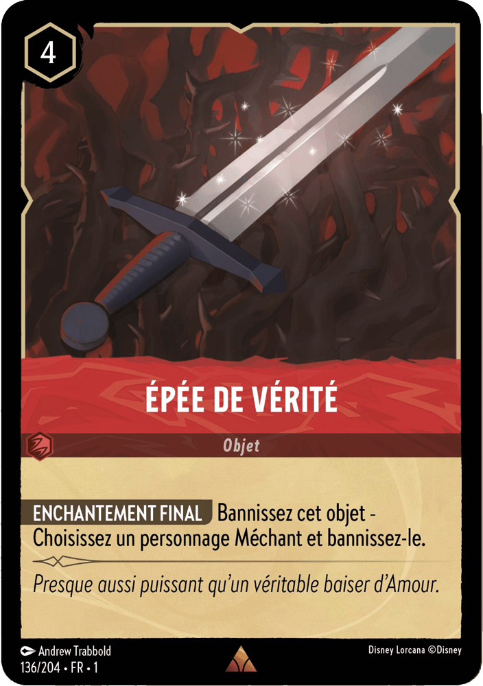 Épée de vérité 136/204 - Lorcana S1 FR