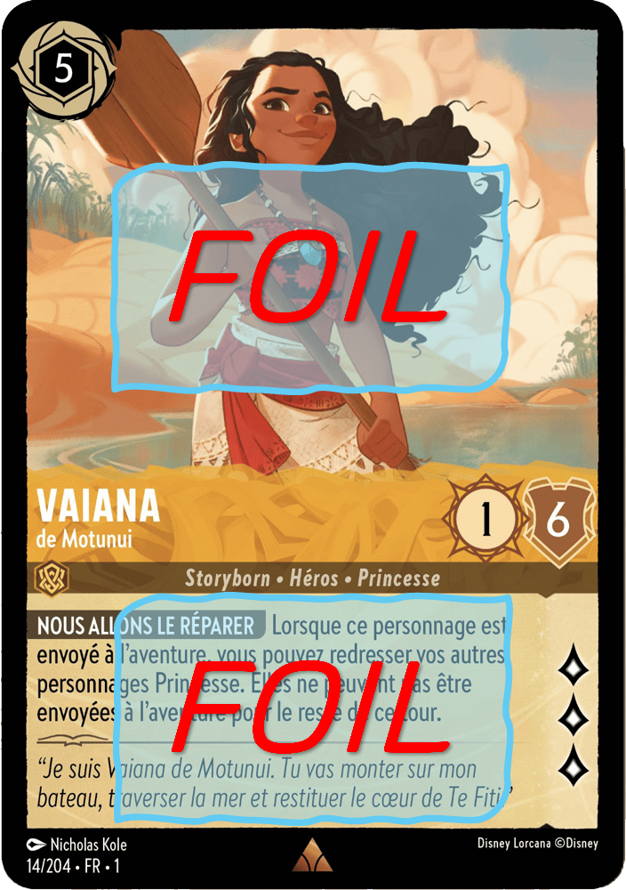 Vaiana - De Motunui FOIL [14/204 FR 1]