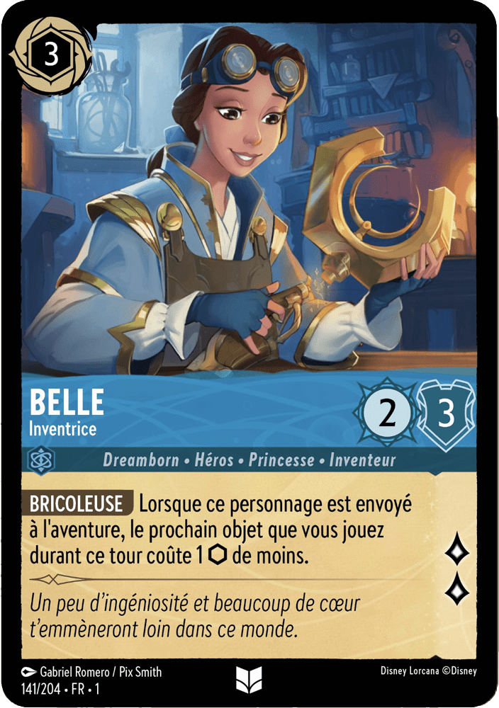 Belle - Inventrice 141/204 - Lorcana S1 FR