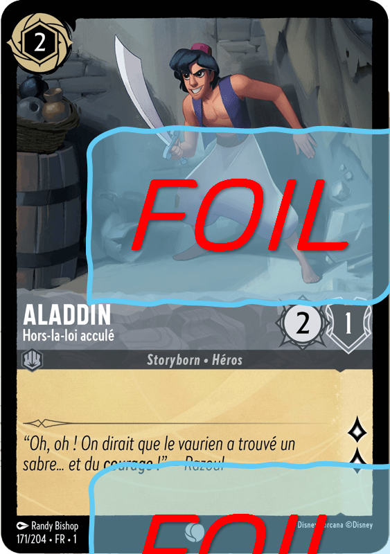 Aladdin - Hors-la-loi acculé FOIL [171/204 FR 1]