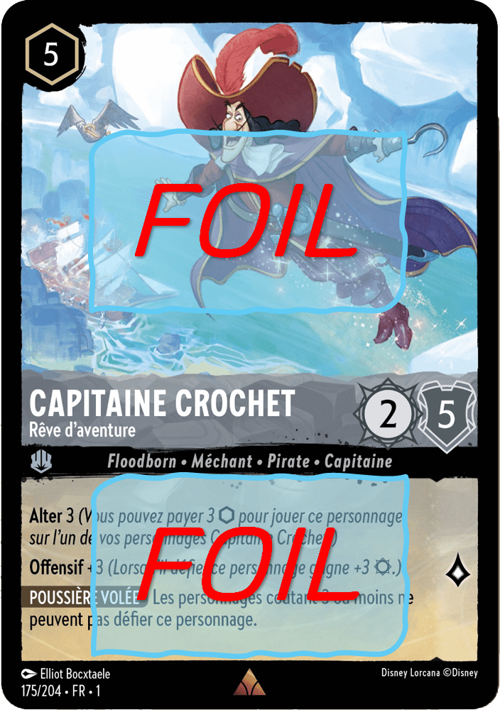 Capitaine Crochet - Rêve d'aventure FOIL [175/204 FR 1]