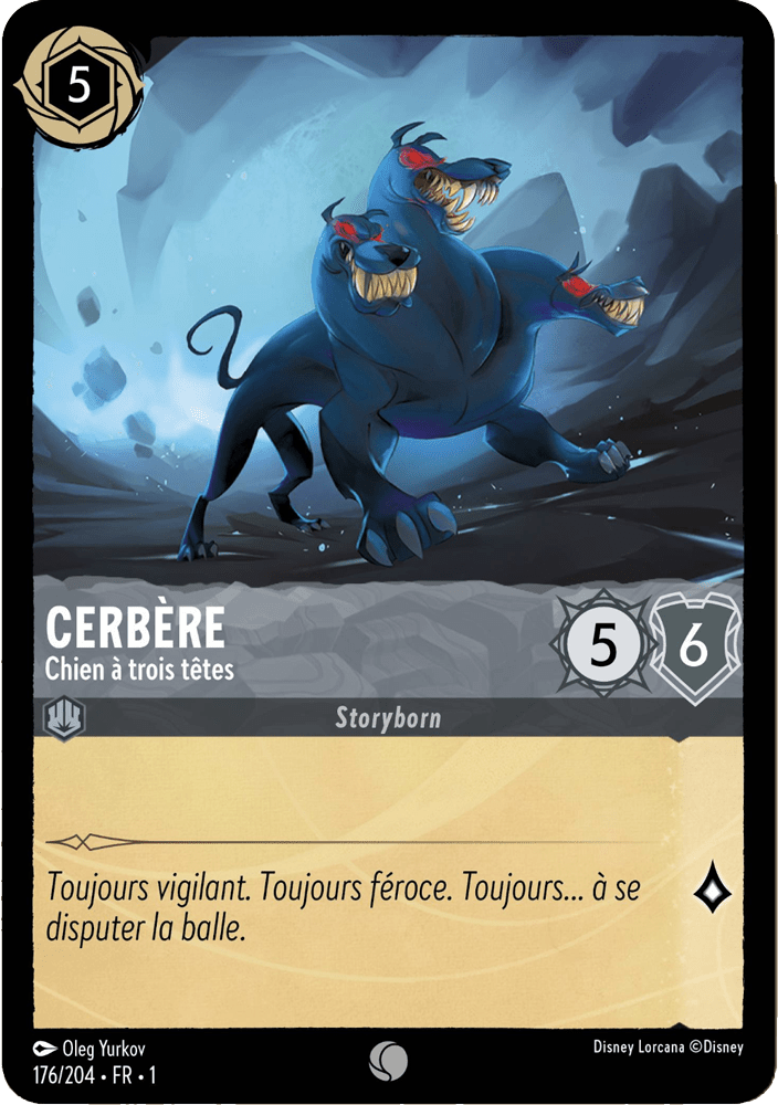 Cerbère - Chien à trois têtes 176/204 - Lorcana S1 FR