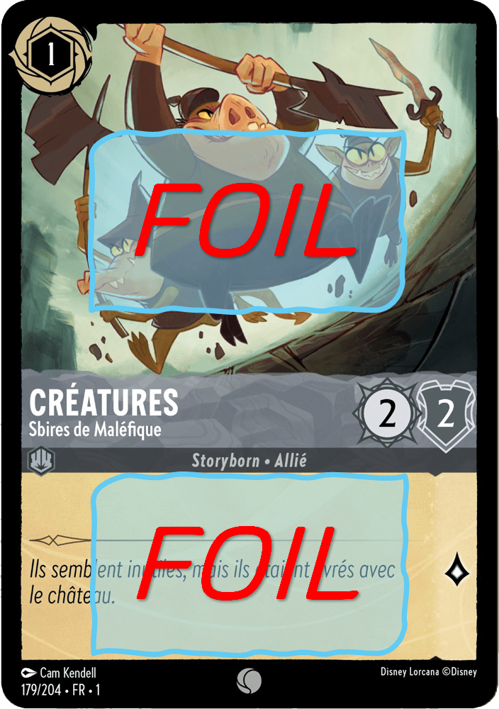 Créatures - Sbires de Maléfique FOIL [179/204 FR 1]