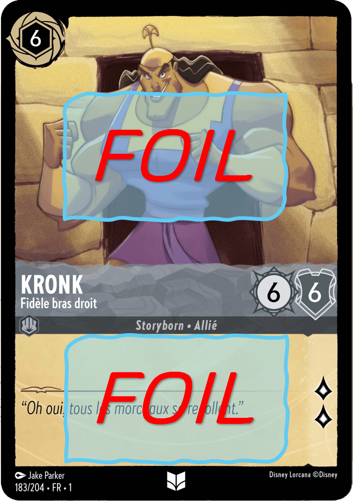 Kronk - Fidèle bras droit FOIL [183/204 FR 1]