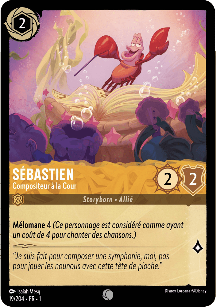 Sébastien - Compositeur à la Cour 19/204 - Lorcana S1 FR