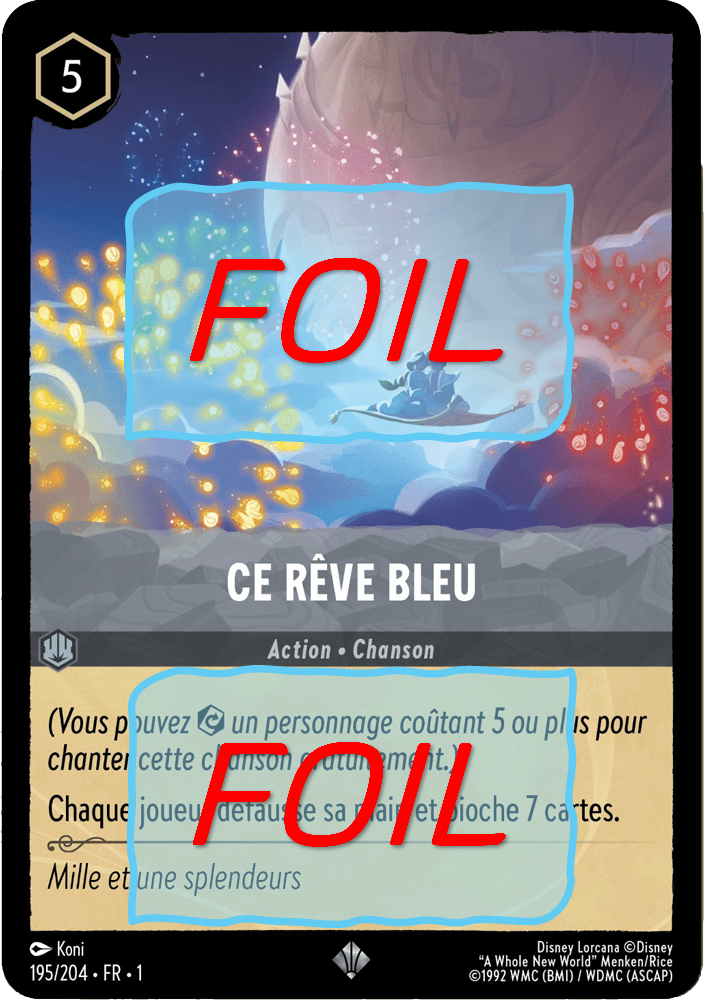 Ce rêve bleu FOIL [195/204 FR 1]