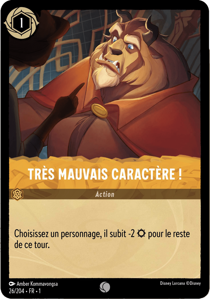 Très mauvais caractère ! 26/204 - Lorcana S1 FR