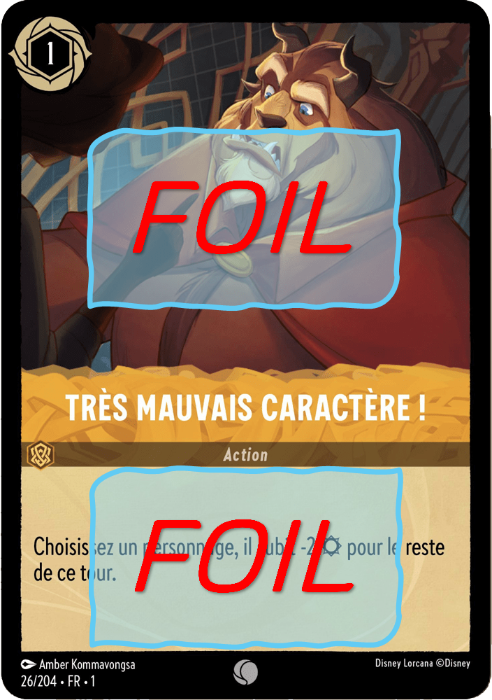 Très mauvais caractère ! FOIL [26/204 FR 1]